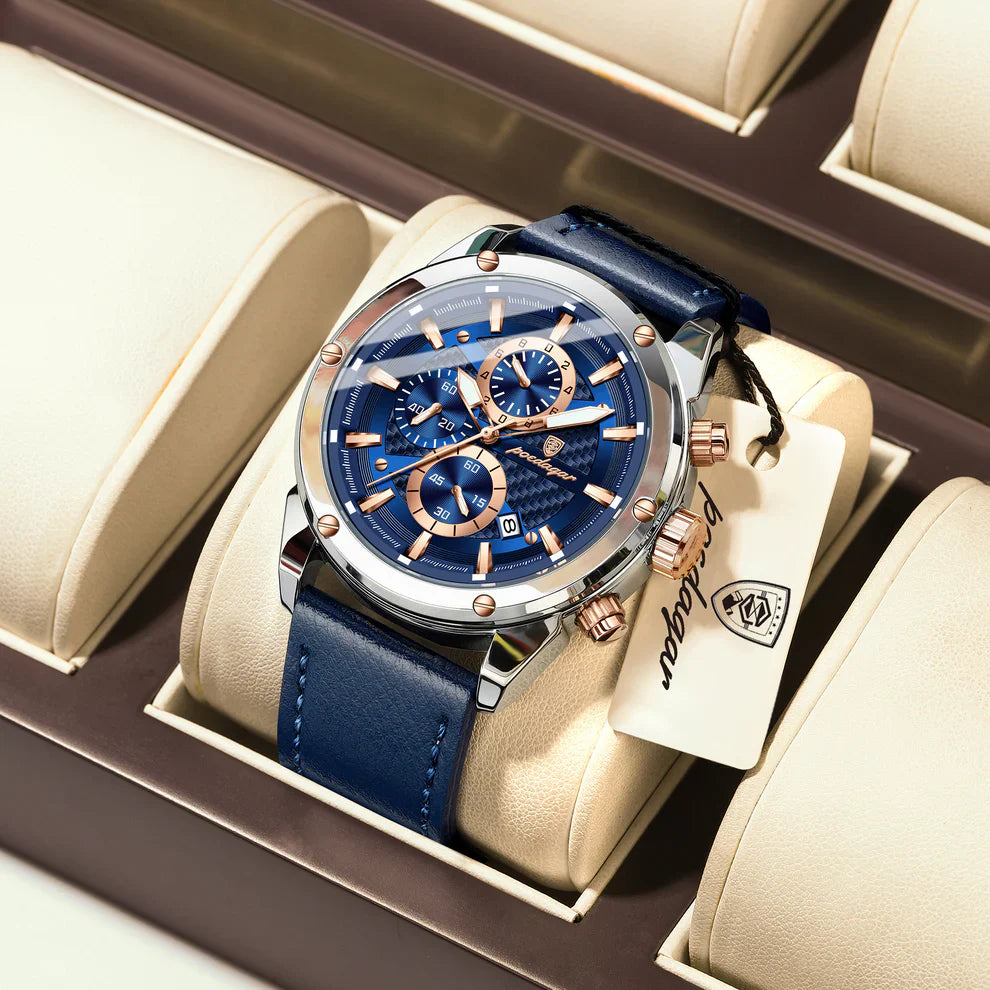 Saa ya kifahari ya wanaume ya chronograph